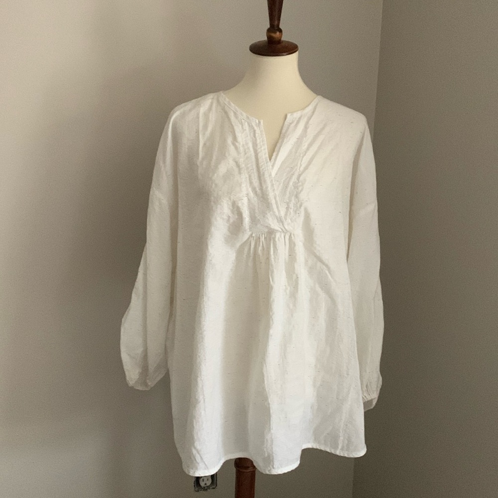 Fabulous Lou & Grey Poet Blouse in XL